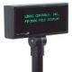 Logic Controls Pole Display 5MM 2X20 RS-232 Pass-Thru, PRE-LOADED AEDEX Command Set, Black Graphic